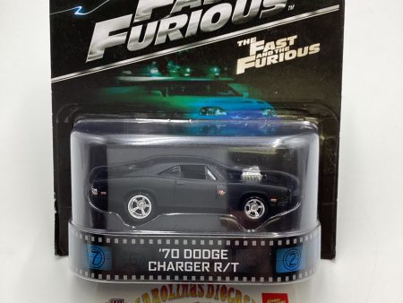 2014 Hot wheels Retro Entertainment Fast & Furious 70 Dodge Charger R T Black 242B on Sale