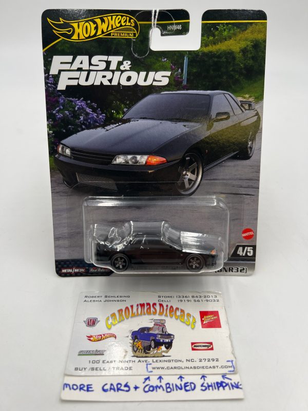 Hot Wheels Fast & Furious #4 Nissan Skyline GT-R BNR32 Black 248C Online Hot Sale