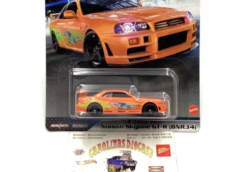 Hot wheels premium fast and furious 5 5 Nissan Skyline GT-R (BNR34) 246L Online now