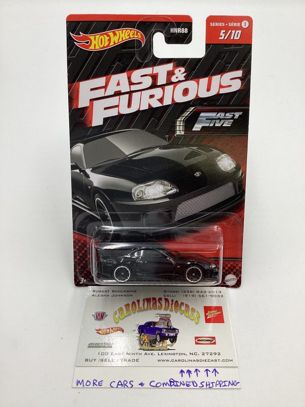 Hot Wheels Fast and Furious Series 1  #5 Toyota Supra with Protector Hot on Sale