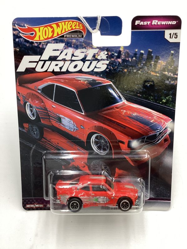 Hot Wheels Fast and Furious Fast Rewind #1 Mazda RX-3 Red Cracked Blister 246D Discount