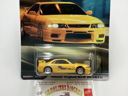 Hot Wheels Premium Fast & Furious Original Fast #5 Nissan Skyline GT-R BCNR33 Yellow W Protector on Sale