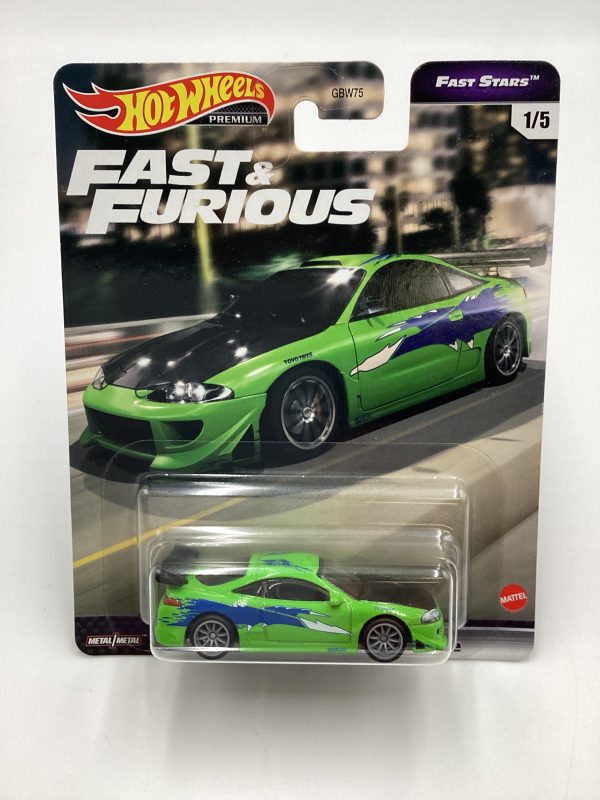 Hot Wheels Premium Fast & Furious Fast Stars #1 Mitsubishi Eclipse Green W Protector (1) For Cheap