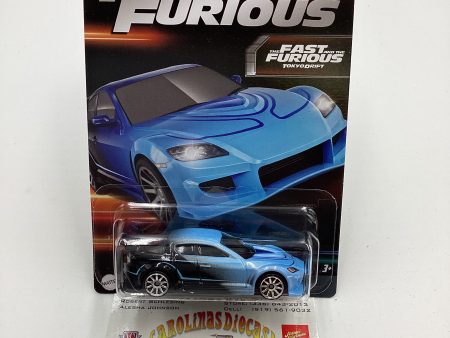 2023 Hot Wheels Fast and Furious Series 3  #3 Mazda RX-8 Blue Black with protector Discount