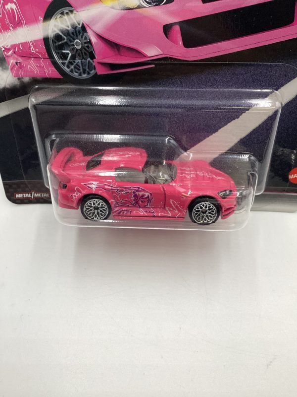 Hot Wheels Premium Fast & Furious Quick Shifters #1 Honda S2000 Pink W Protector For Sale