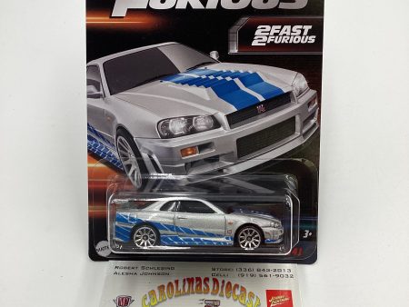 2023 Hot Wheels Fast & Furious Series 2 #2 Nissan Skyline GT-R BNR34 Silver W protector Discount