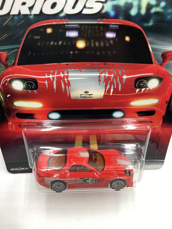 Hot Wheels Premium Fast & Furious Original Fast #3 95 Mazda RX-7 Red W Protector Online