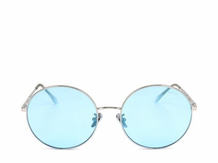 Unisex Sunglasses Retrosuperfuture Polly Baby Blue Bliss ø 58 mm Silver Discount