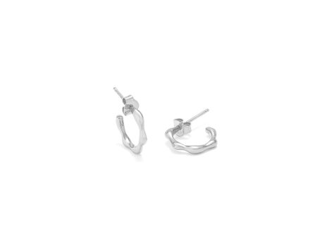 Ladies  Earrings Secrecy Sterling silver 2 cm Discount