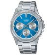 Men s Watch Casio DAY DATE MULTIFUNCTION - LIGHT BLUE Online Sale