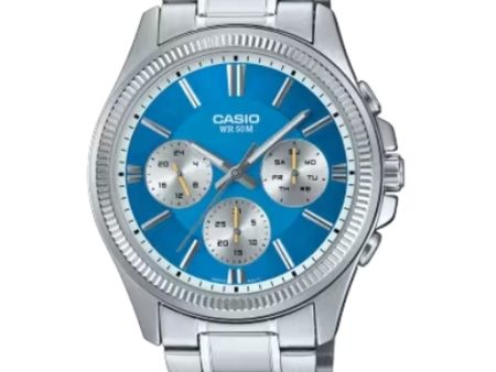 Men s Watch Casio DAY DATE MULTIFUNCTION - LIGHT BLUE Online Sale