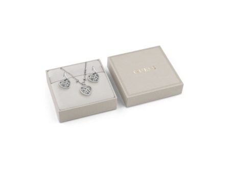 Women s necklace and matching earrings set Guess JUBS03192JWRHT-U Sale