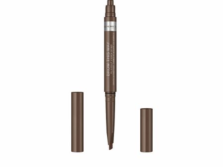 Eyebrow Pencil Rimmel London Brow This Way Nº 02 Medium brown 0,25 g Supply