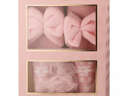 Bath Set Marsh Mallow Tale IDC Institute Pink (3 pcs) Discount