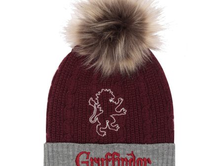 Hat Harry Potter Gryffindor House Fur Pom Burgundy Online now