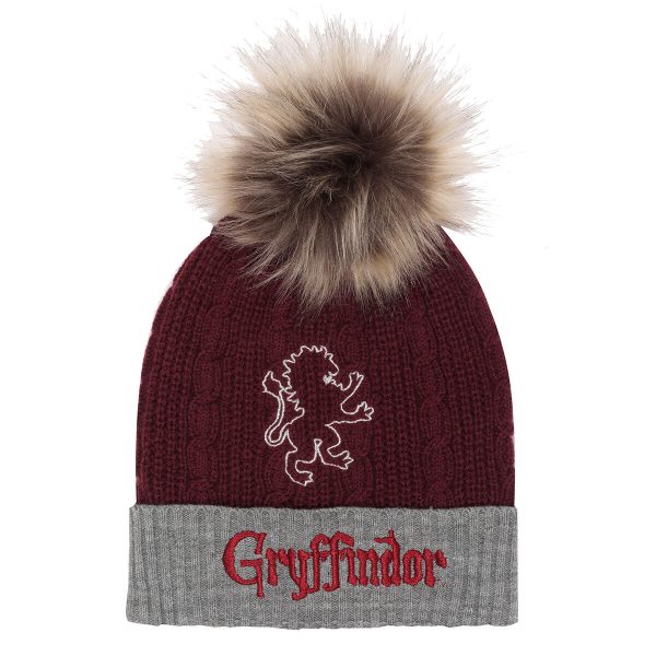 Hat Harry Potter Gryffindor House Fur Pom Burgundy Online now