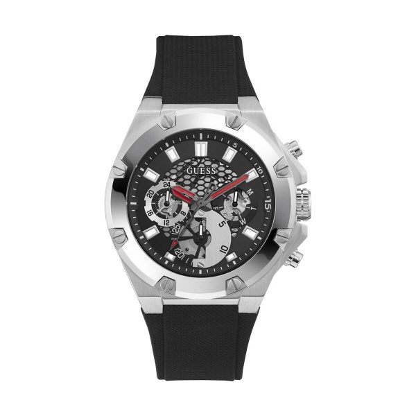 Men s Watch Guess GW0334G1 Black (Ø 46 mm) Online Sale