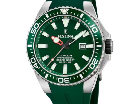 Men s Watch Festina F20664 2 Green Hot on Sale