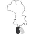 Men s Necklace Diesel DOUBLE DOG TAGS Online Sale