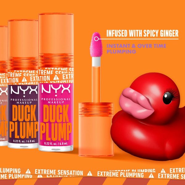 Lip-gloss NYX Duck Plump Curly spicy 6,8 ml For Discount