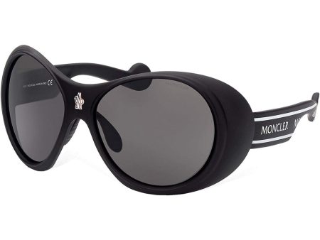 Unisex Sunglasses Moncler GREY OVAL UNISEX For Sale