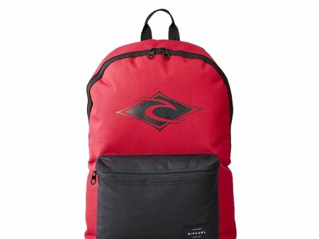 Casual Backpack Rip Curl Dome Pro Logo Red Multicolour For Sale