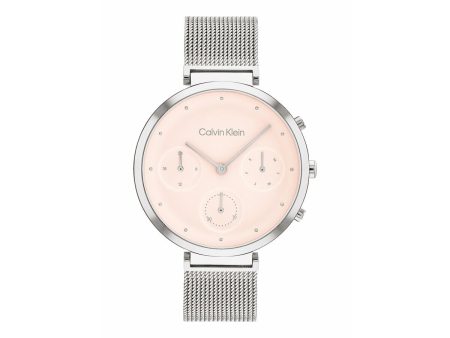 Men s Watch Calvin Klein 25200286 Pink Silver For Sale