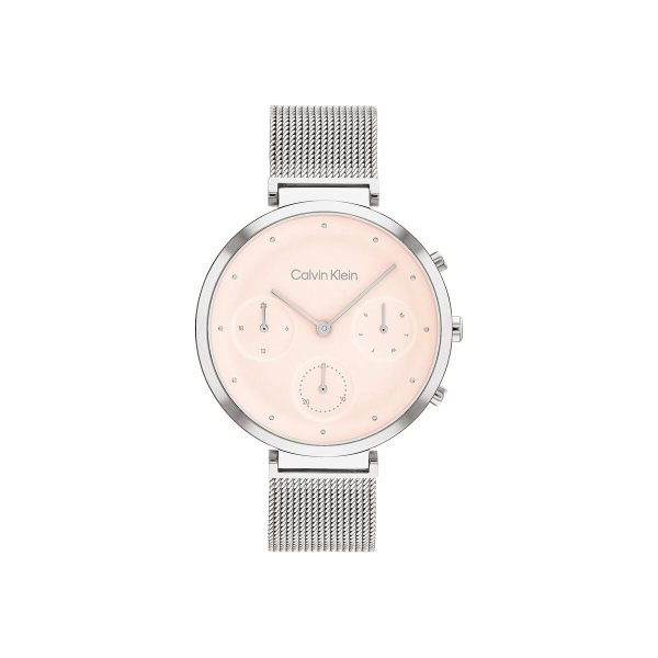 Men s Watch Calvin Klein 25200286 Pink Silver For Sale