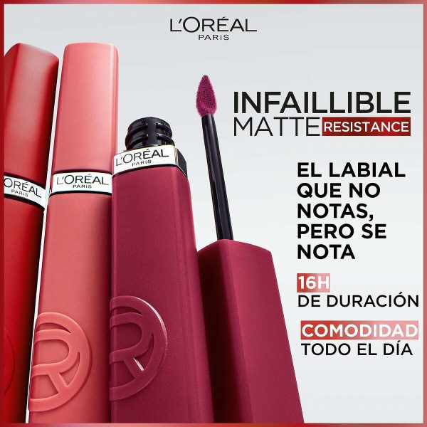 Liquid lipstick L Oreal Make Up Infaillible Matte Resistance Nº 120 (1 Unit) Online