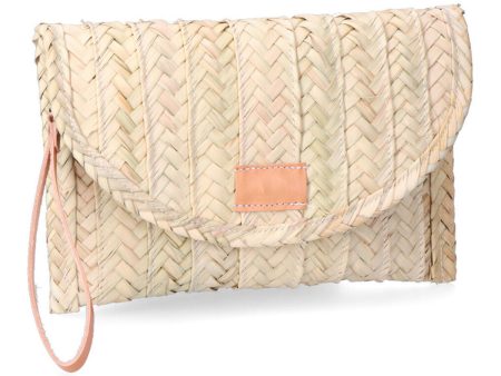 Women s Purse EDM Valle-2 Palm leaf With lid Online Sale