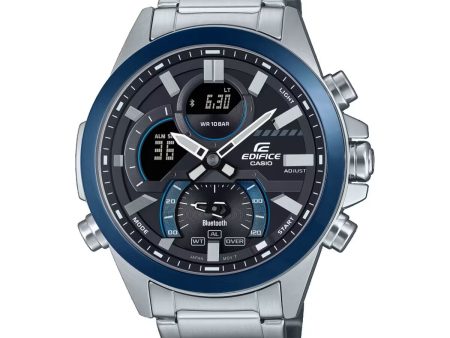 Men s Watch Casio EDIFICE SPORT Bluetooth® Black Silver (Ø 49 mm) Supply