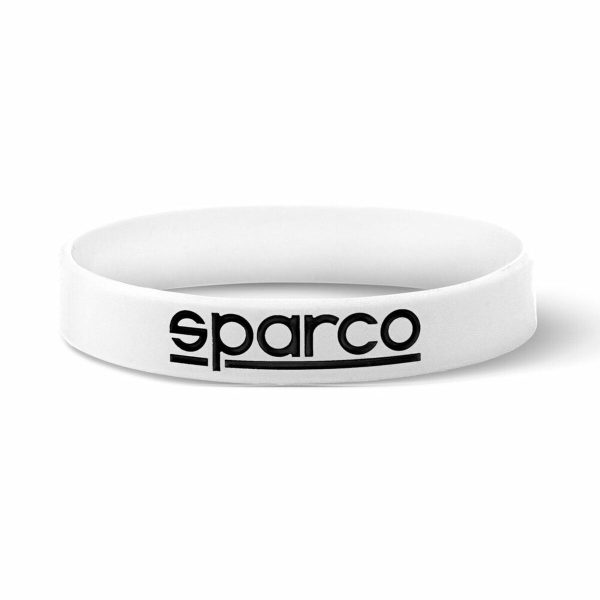 Men s Bracelet Sparco S099093BI10 Silicone 9 cm White (One size) (10 Units) For Sale