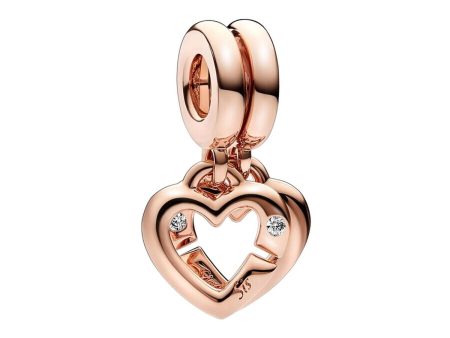 Woman s charm link Pandora LINKED SISTER HEARTS For Cheap