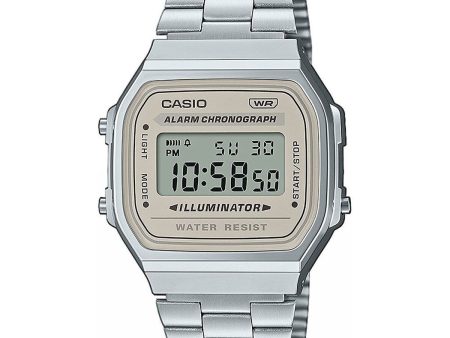 Unisex Watch Casio VINTAGE ICONIC Silver (Ø 39 mm) For Sale