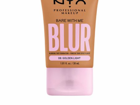 Liquid Make Up Base NYX Bare With Me Blur Nº 08 Golden light 30 ml For Cheap