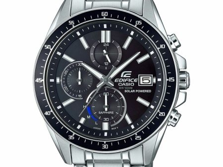 Men s Watch Casio EFS-S510D-1AVUEF Black Silver on Sale