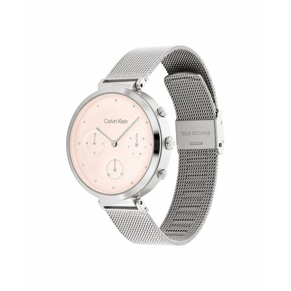 Men s Watch Calvin Klein 25200286 Pink Silver For Sale