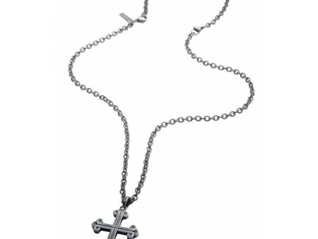 Men s Necklace Police PJ26552BLK.02 45 cm For Sale