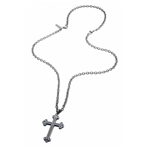 Men s Necklace Police PJ26552BLK.02 45 cm For Sale