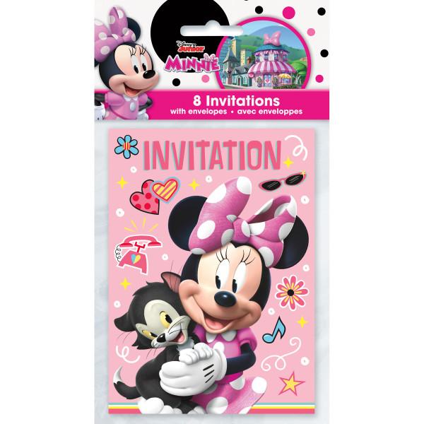 Disney Iconic Minnie Mouse Invitations, 8ct For Cheap