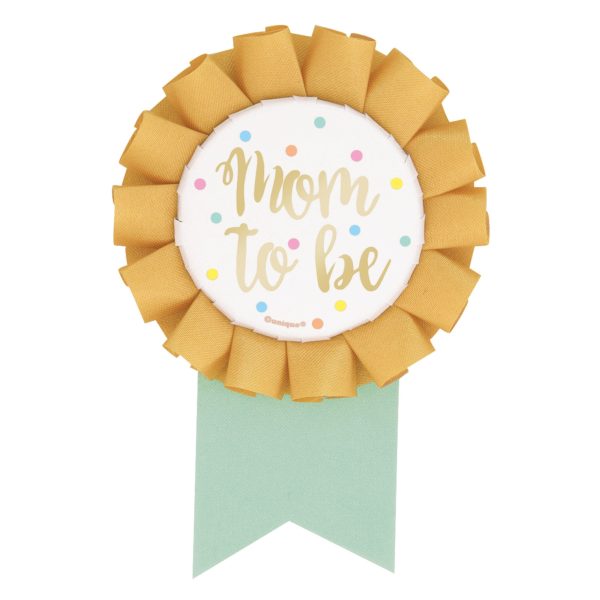 Foil  Mom to Be  Baby Shower Badge on Sale