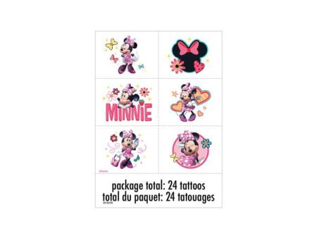 Disney Iconic Minnie Mouse Tattoos, 24ct For Sale