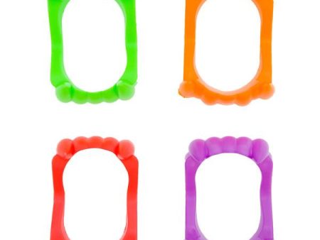 Plastic Neon Vampire Teeth Favors, 12ct on Sale