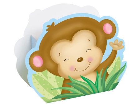 Boy Monkey Baby Shower Favor Boxes, 8ct For Sale