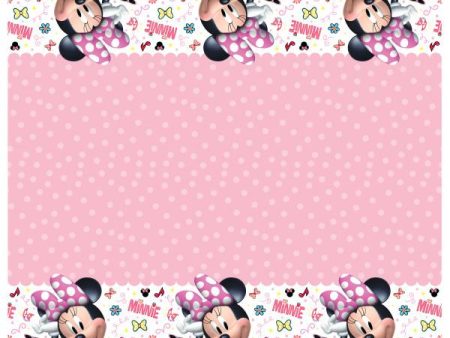 Disney Iconic Minnie Mouse Rectangular Plastic Table Cover, 54 x84  For Cheap