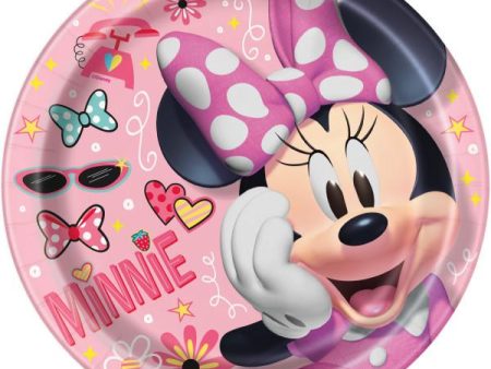 Disney Iconic Minnie Mouse Round 9  Dinner Plates, 8ct Hot on Sale