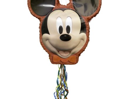 Disney Mickey Mouse Shaped Drum Pull Pinata on Sale