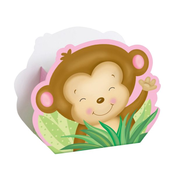 Girl Monkey Baby Shower Favor Boxes, 8ct Sale