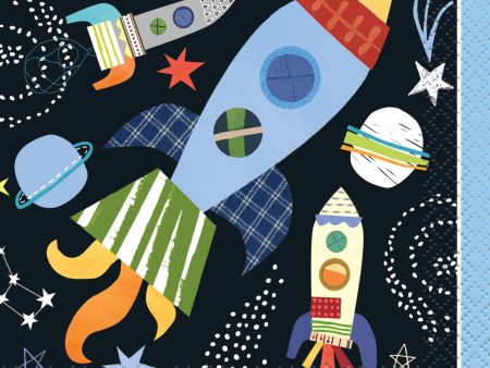 Outer Space Beverage Napkins, 16ct For Cheap