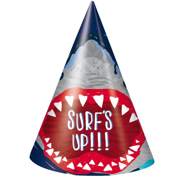 Shark Party Hats, 8ct Online Sale